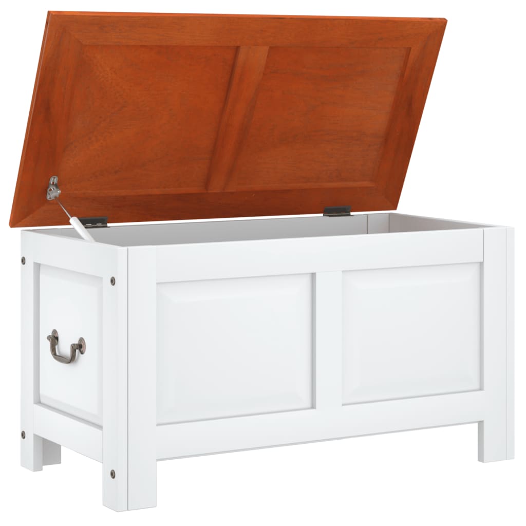 Storage Chest With Lid Solid Wood Acacia
