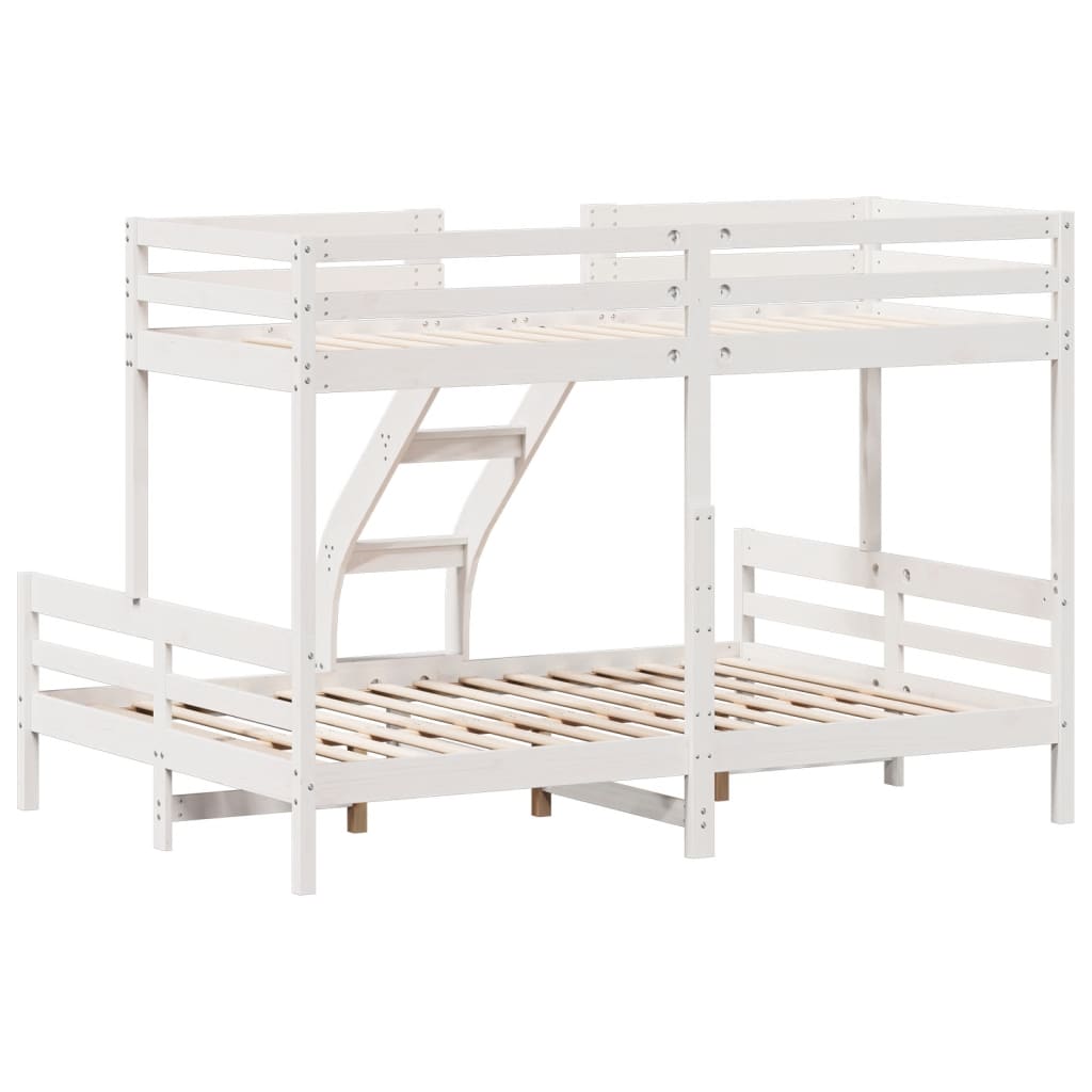 Bunk Bed Without Mattress 80X200/140X200 Cm Solid Wood