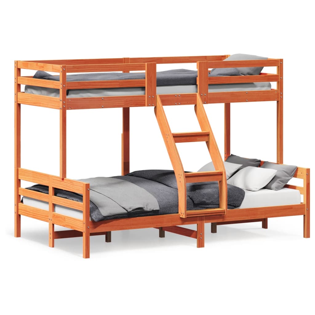 Bunk Bed Without Mattress 90X200/120X200 Cm Solid Wood
