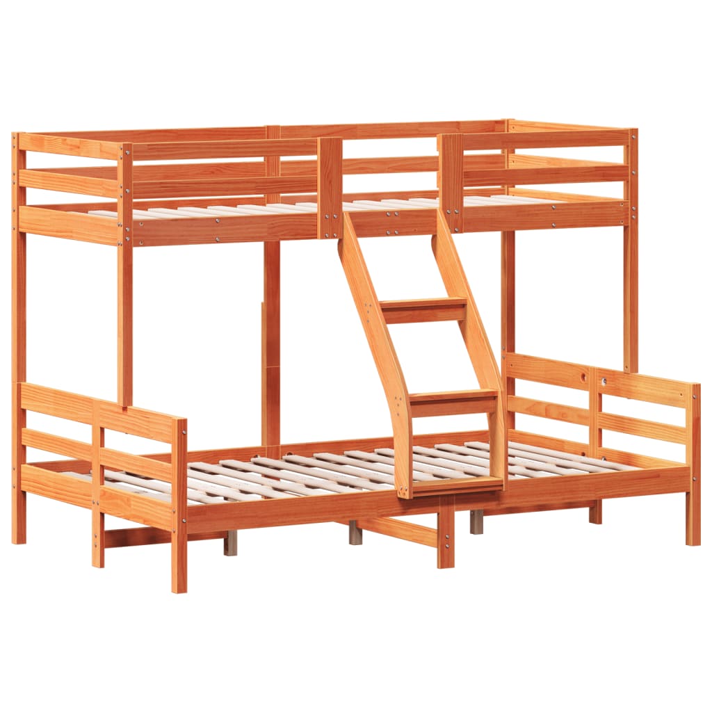 Bunk Bed Without Mattress 90X200/120X200 Cm Solid Wood
