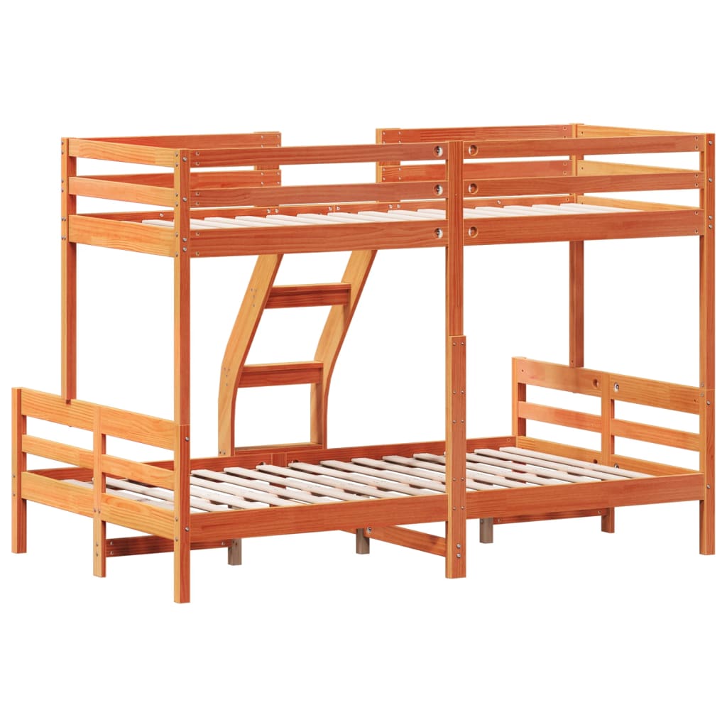 Bunk Bed Without Mattress 90X200/120X200 Cm Solid Wood
