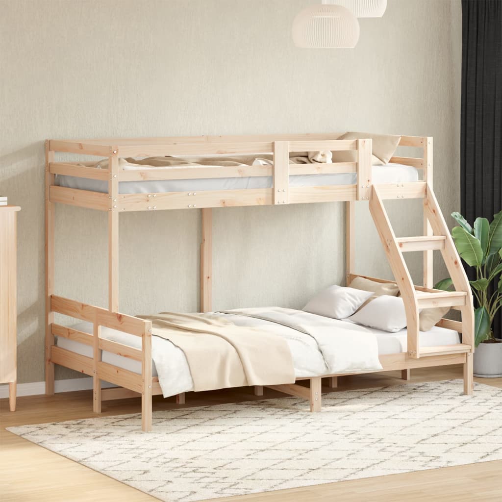 Bunk Bed Without Mattress 80X200/120X200 Cm Solid Wood