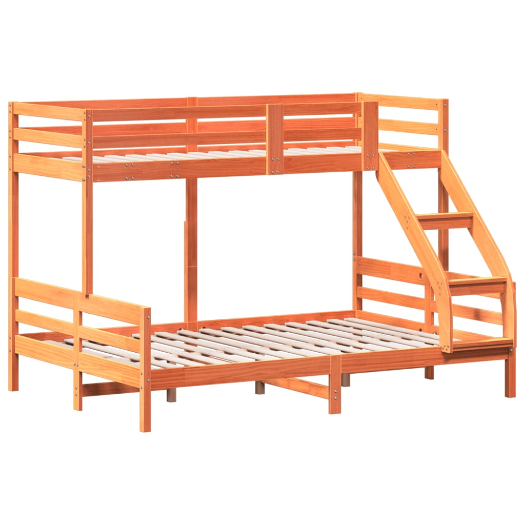 Bunk Bed Without Mattress 80X200/140X200 Cm Solid Wood