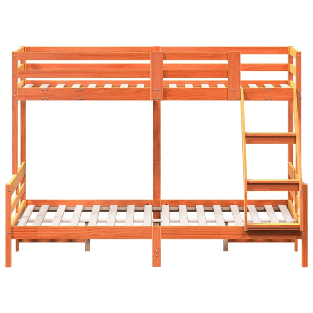 Bunk Bed Without Mattress 80X200/140X200 Cm Solid Wood