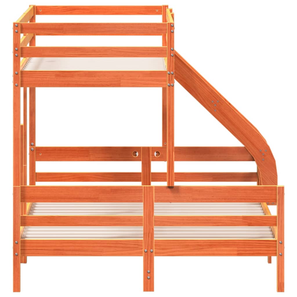 Bunk Bed Without Mattress 80X200/140X200 Cm Solid Wood