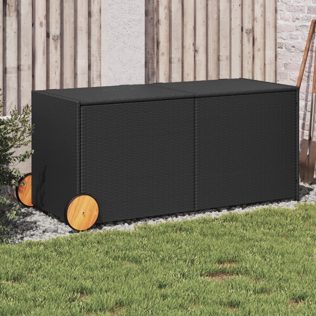 Garden Storage Box 283L Poly Rattan