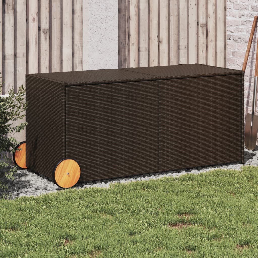 Garden Storage Box 283L Poly Rattan