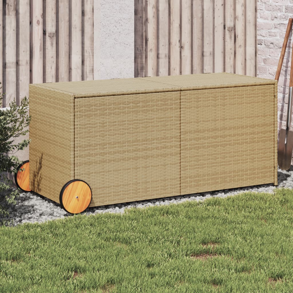 Garden Storage Box 283L Poly Rattan