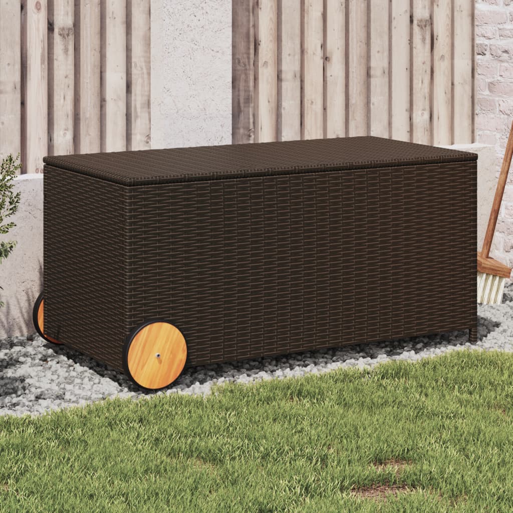 Garden Storage Box 283L Poly Rattan