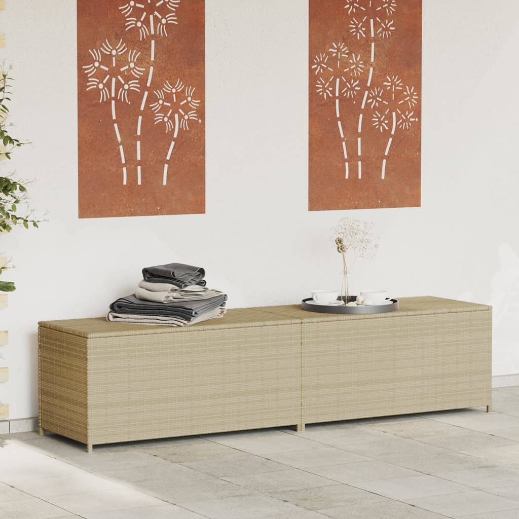 Garden Storage Box 283L Poly Rattan
