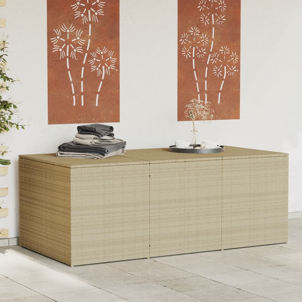 Garden Storage Box 283L Poly Rattan