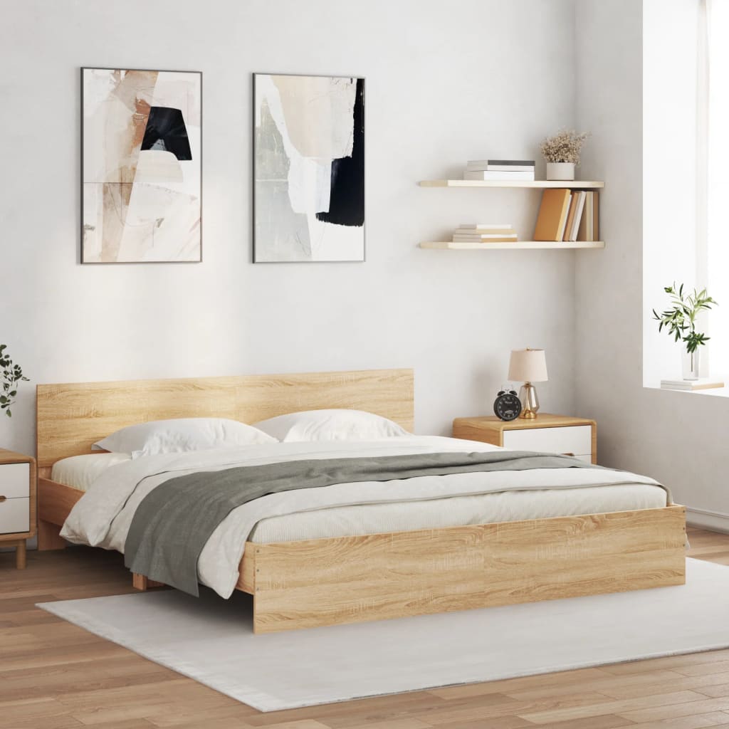Bed Frame With Headboard And Led Small Double