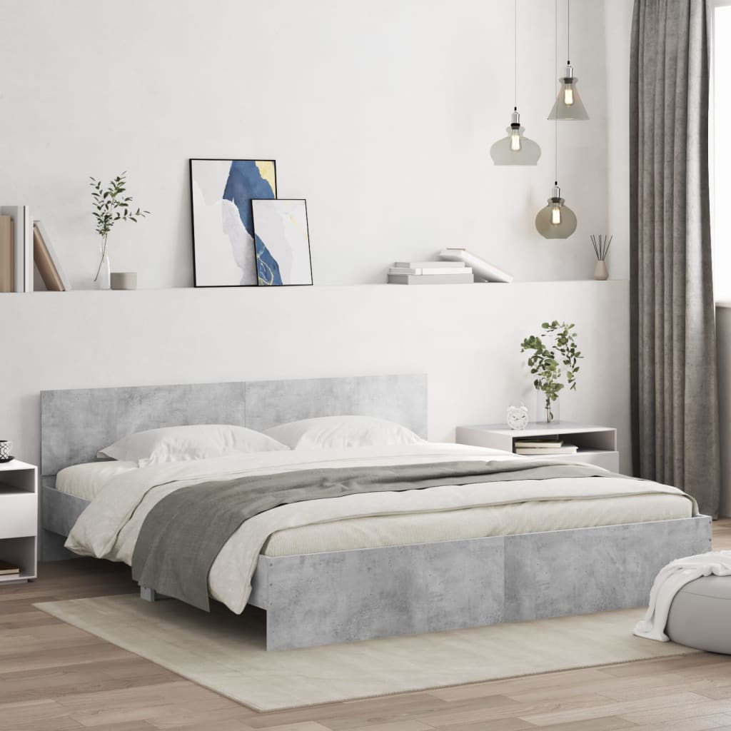 Bed Frame With Headboard And Led Small Double