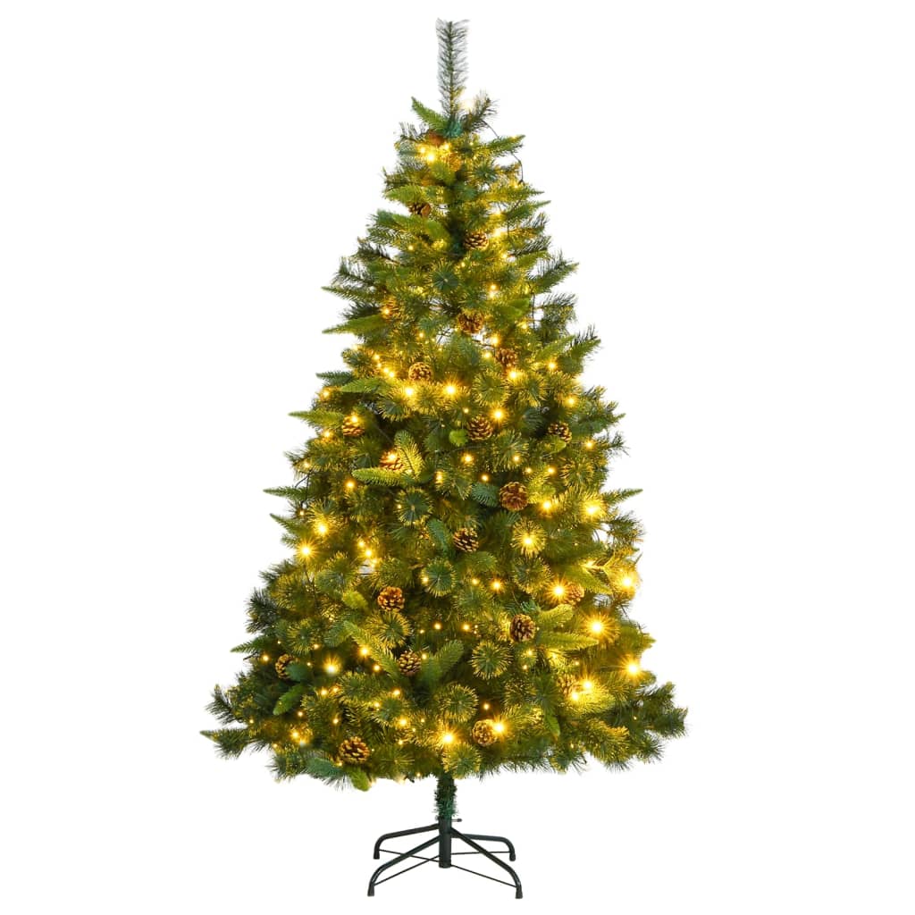 Artificial Hinged Christmas Tree With Cones