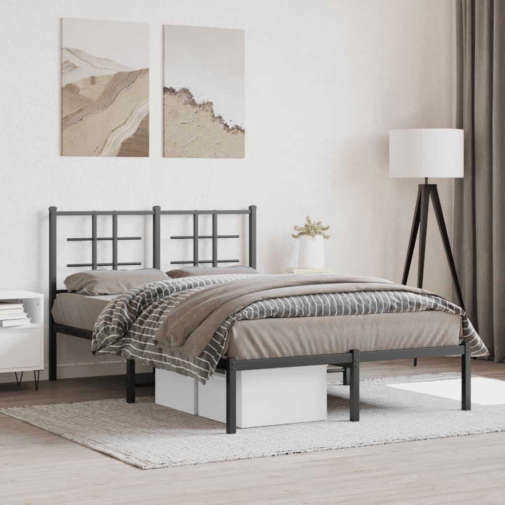 Metal Bed Frame Without Mattress 90X200Cm