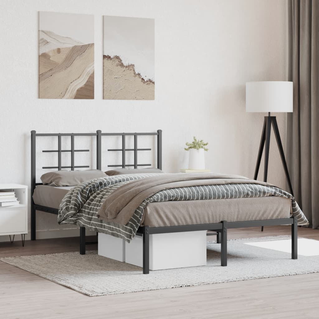 Metal Bed Frame Without Mattress 90X200Cm