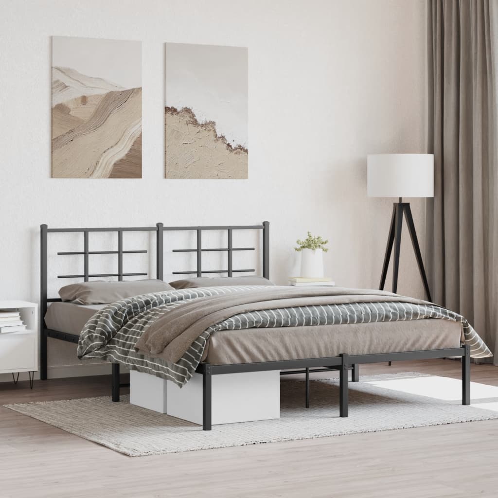 Metal Bed Frame Without Mattress 90X200Cm
