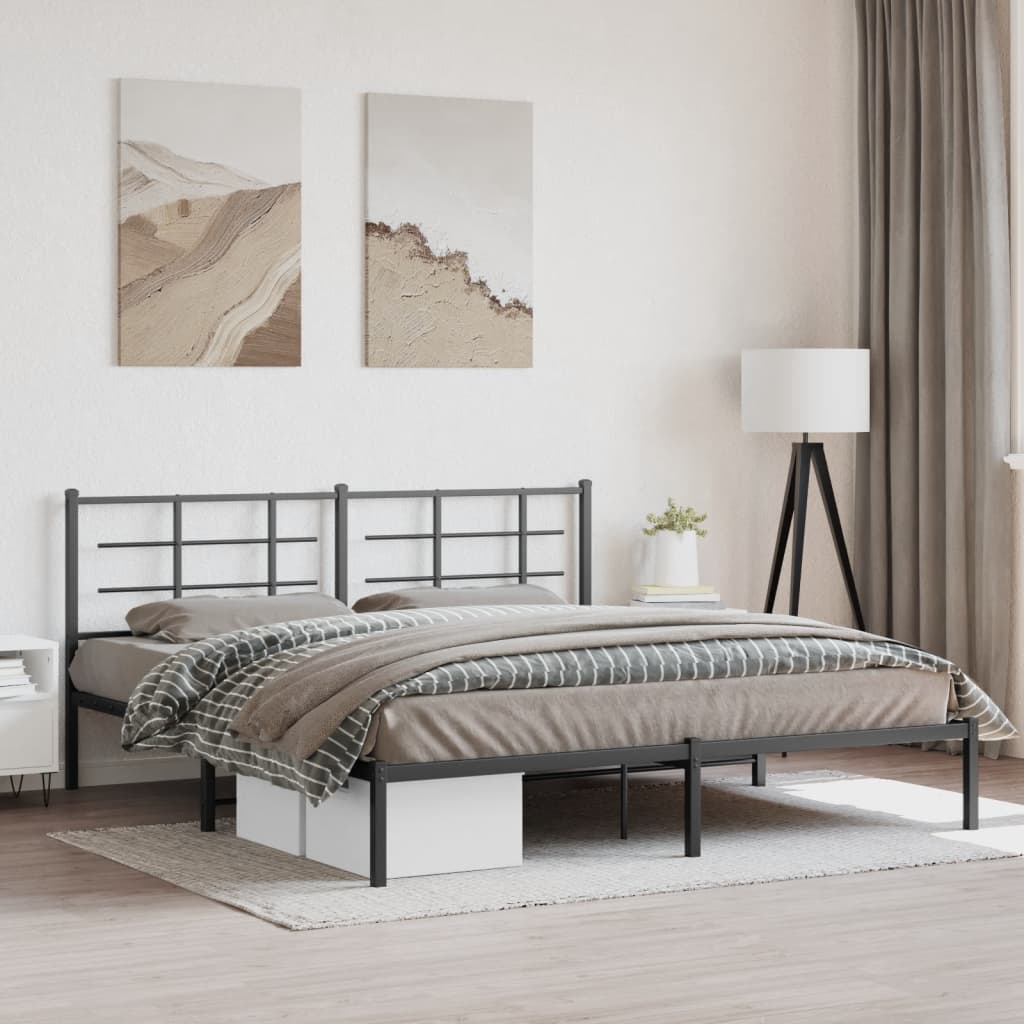 Metal Bed Frame Without Mattress 90X200Cm