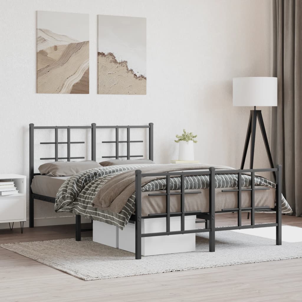 Metal Bed Frame Without Mattress 90X200Cm