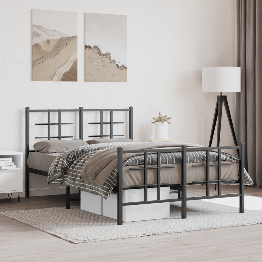 Metal Bed Frame Without Mattress 90X200Cm