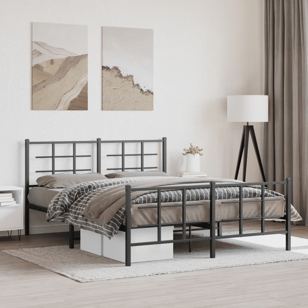 Metal Bed Frame Without Mattress 90X200Cm