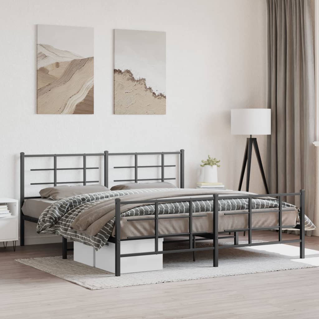 Metal Bed Frame Without Mattress 90X200Cm