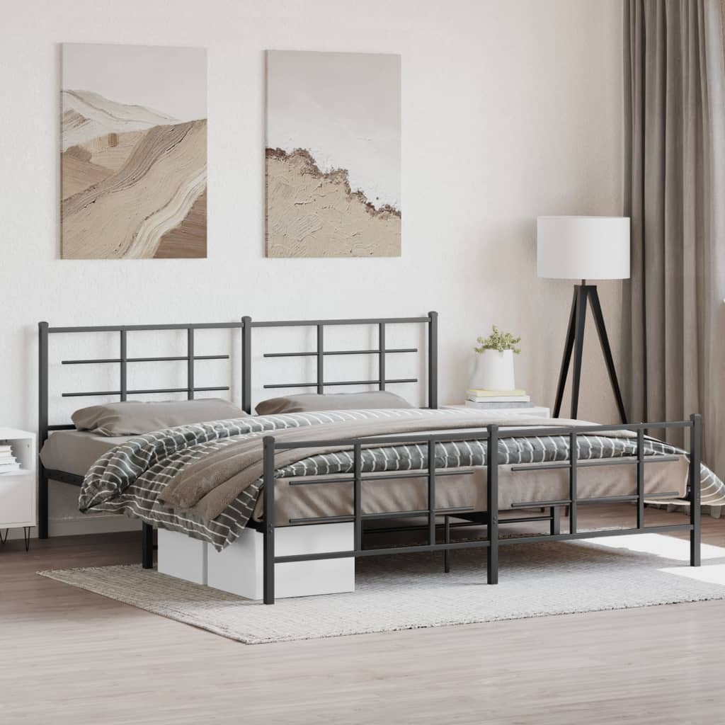 Metal Bed Frame Without Mattress 90X200Cm