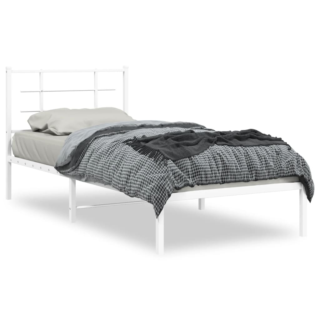 Metal Bed Frame Without Mattress 90X200Cm