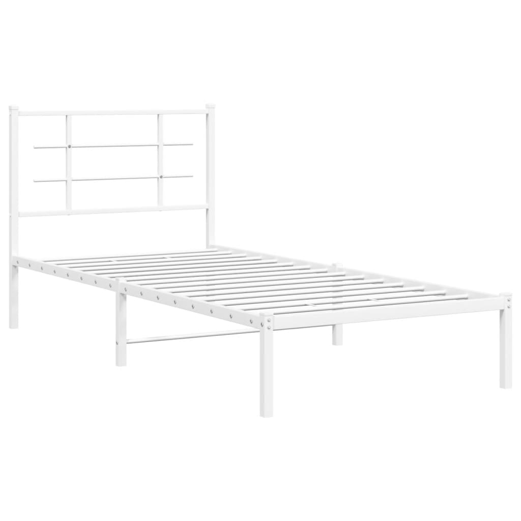 Metal Bed Frame Without Mattress 90X200Cm