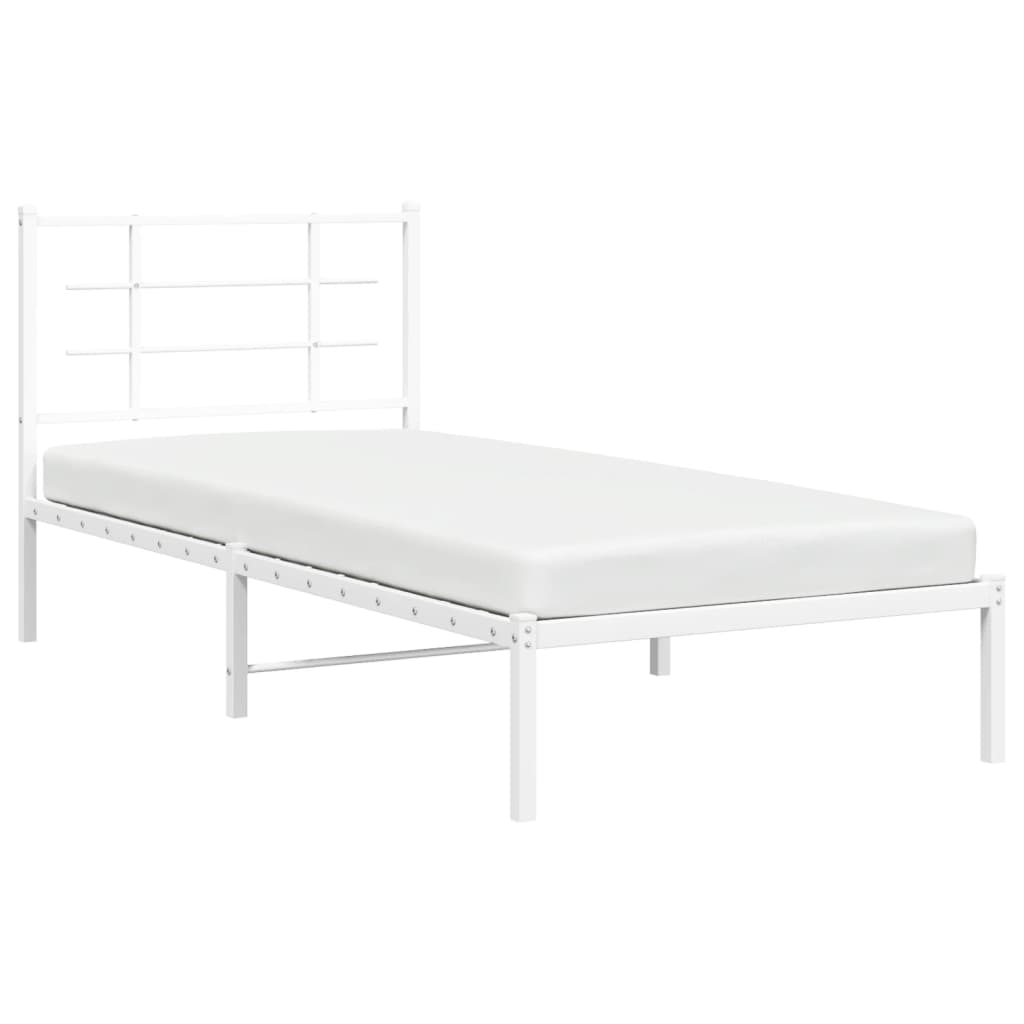 Metal Bed Frame Without Mattress 90X200Cm