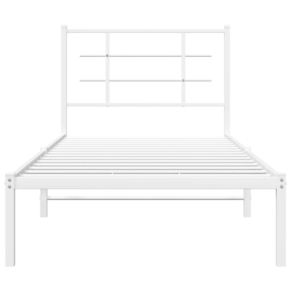 Metal Bed Frame Without Mattress 90X200Cm
