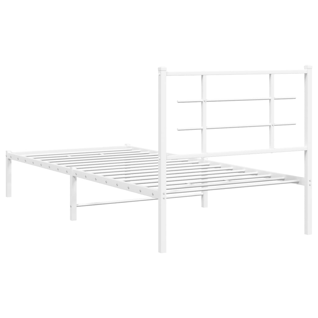 Metal Bed Frame Without Mattress 90X200Cm