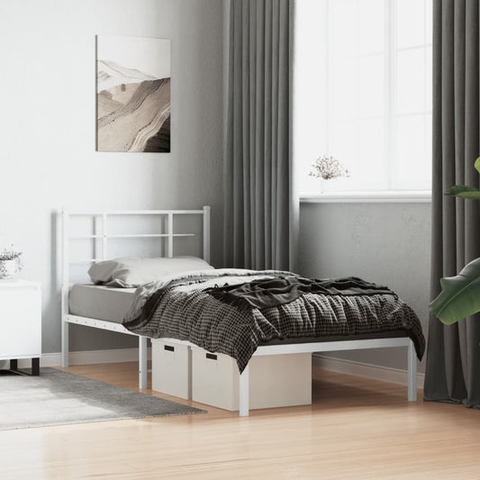 Metal Bed Frame Without Mattress 90X200Cm