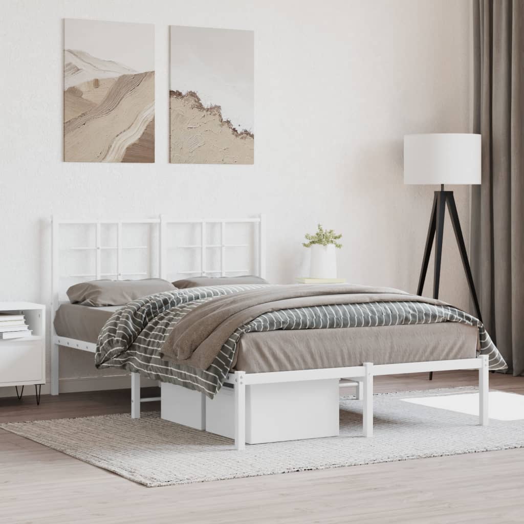 Metal Bed Frame Without Mattress 90X200Cm