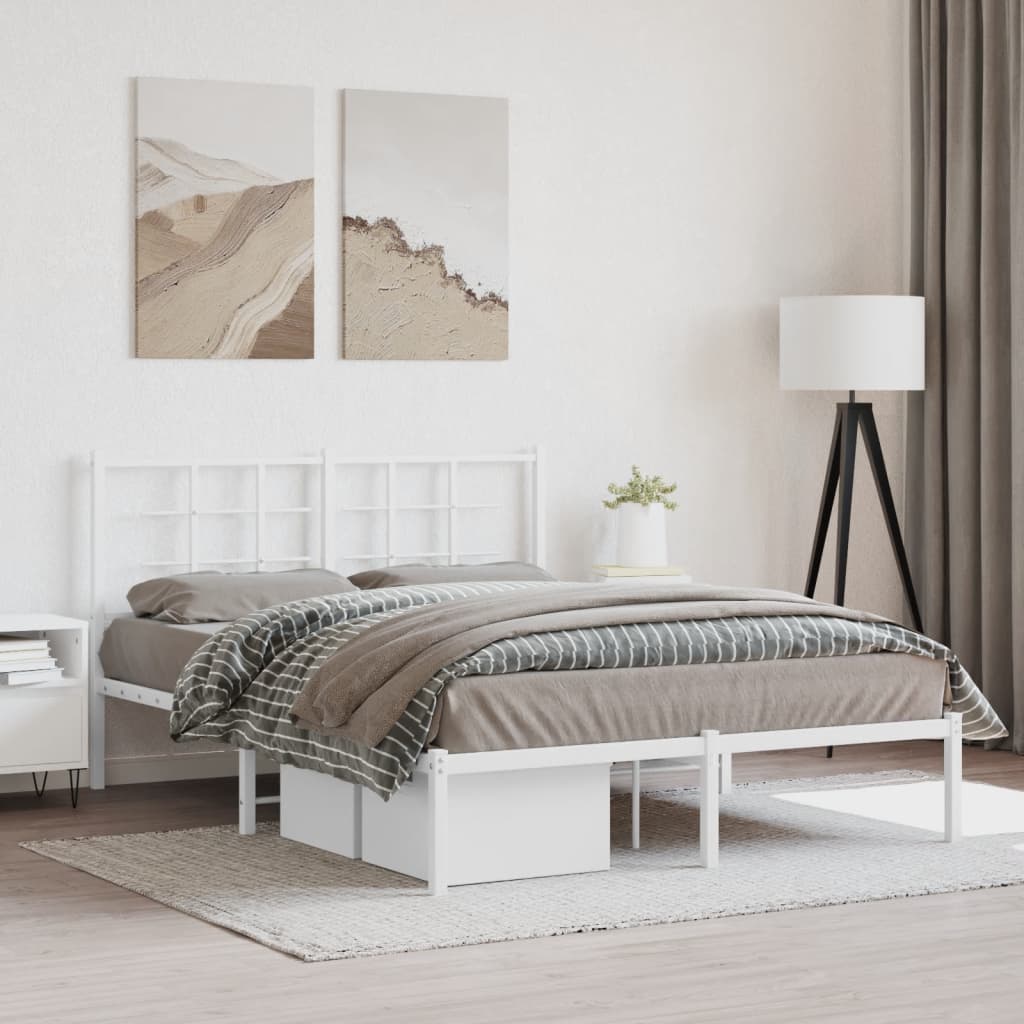 Metal Bed Frame Without Mattress 90X200Cm