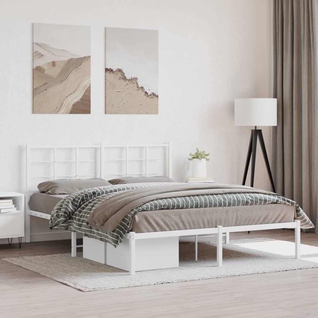 Metal Bed Frame Without Mattress 90X200Cm
