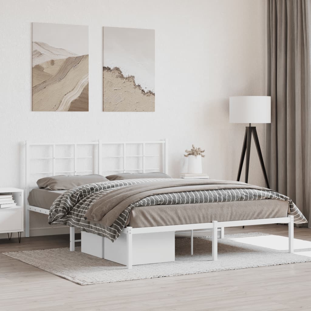 Metal Bed Frame Without Mattress 90X200Cm