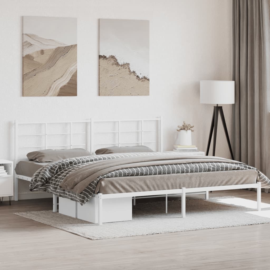 Metal Bed Frame Without Mattress 90X200Cm