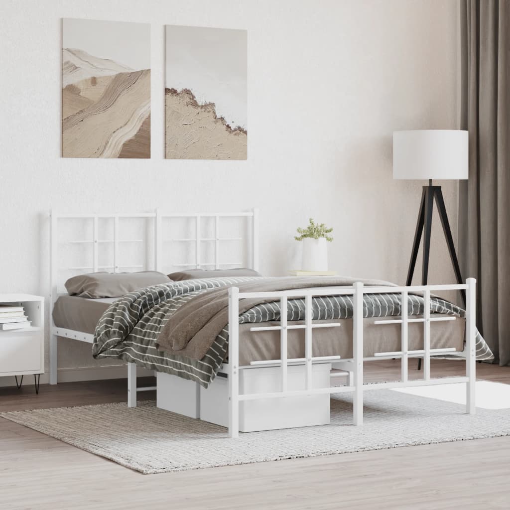 Metal Bed Frame Without Mattress 90X200Cm
