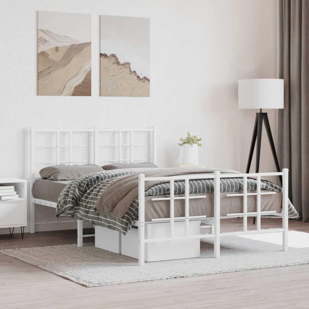 Metal Bed Frame Without Mattress 90X200Cm