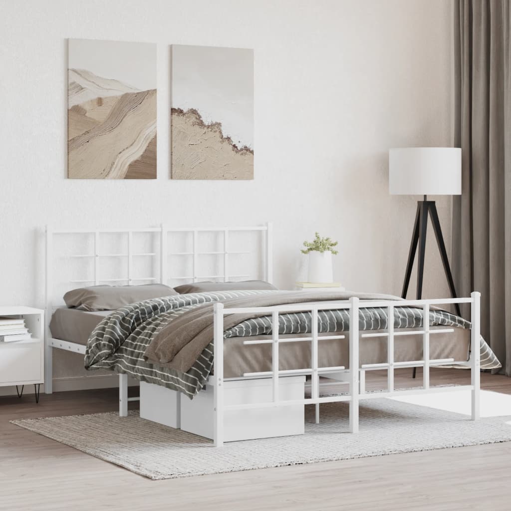 Metal Bed Frame Without Mattress 90X200Cm