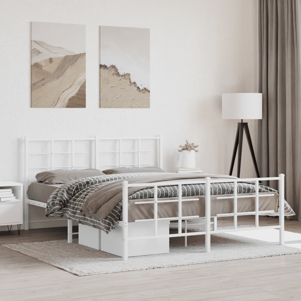 Metal Bed Frame Without Mattress 90X200Cm
