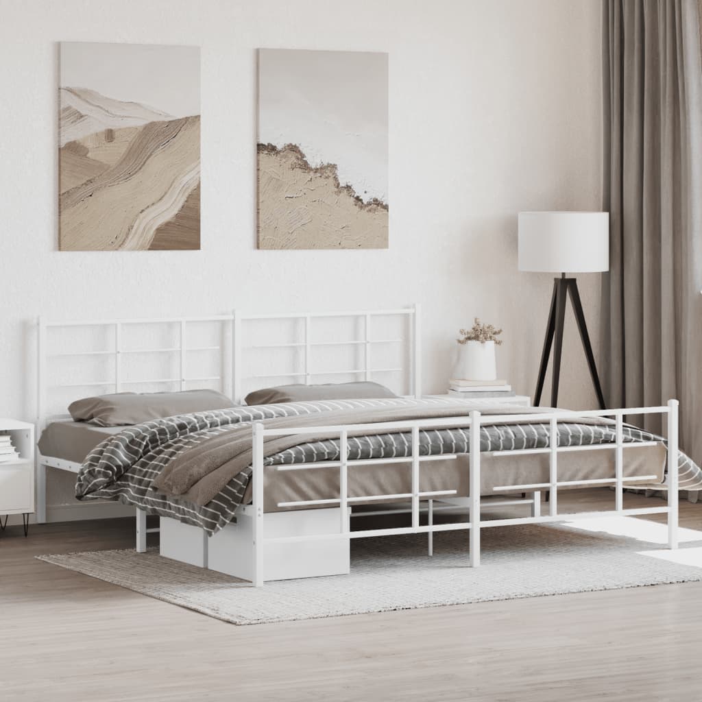 Metal Bed Frame Without Mattress 90X200Cm