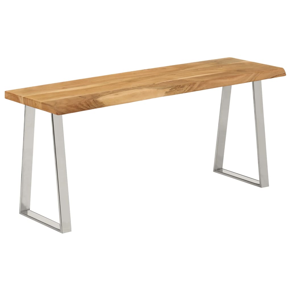 Bench With Live Edge 105 Cm Solid Wood Mango