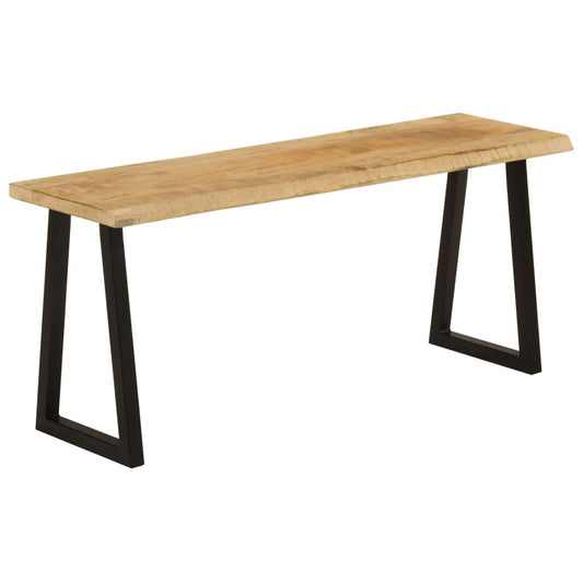 Bench With Live Edge 105 Cm Solid Wood Mango