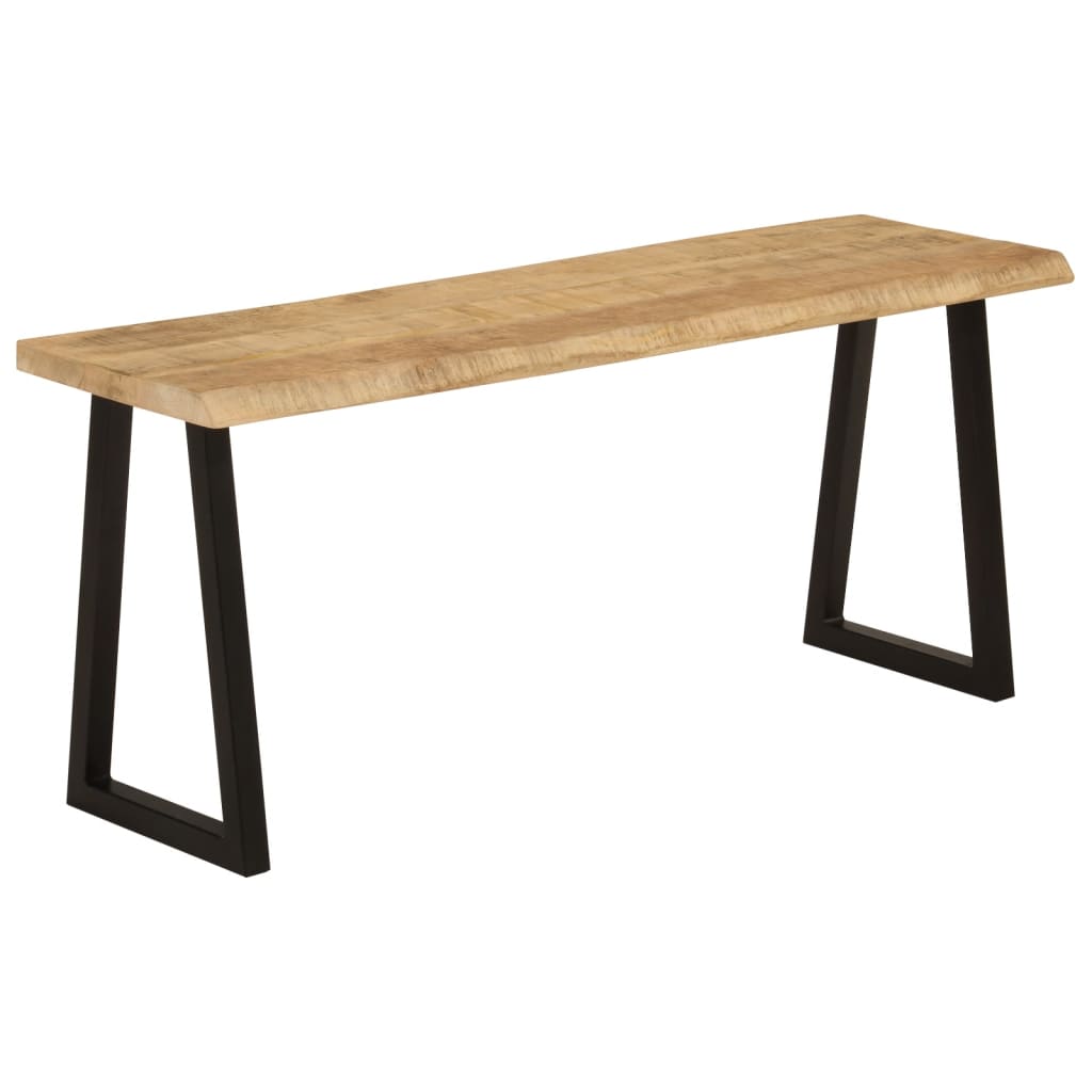 Bench With Live Edge 105 Cm Solid Wood Mango