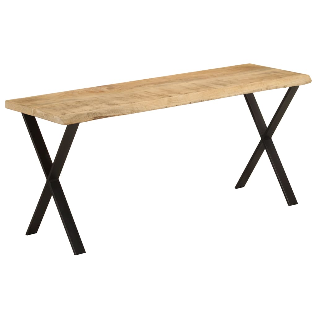 Bench With Live Edge 105 Cm Solid Wood Mango