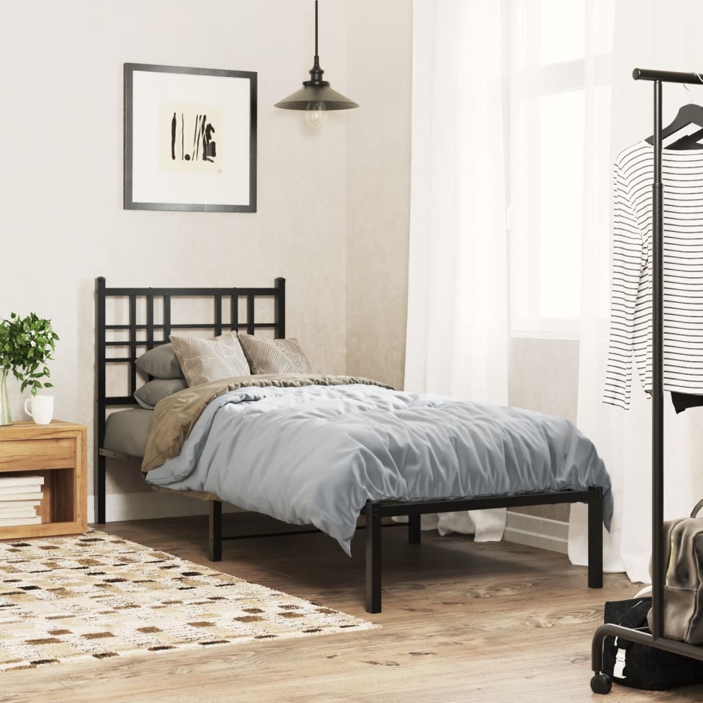 Metal Bed Frame Without Mattress 90X200Cm
