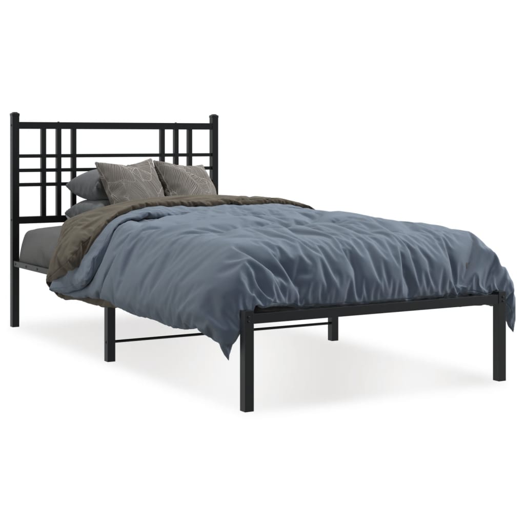 Metal Bed Frame Without Mattress 90X200Cm