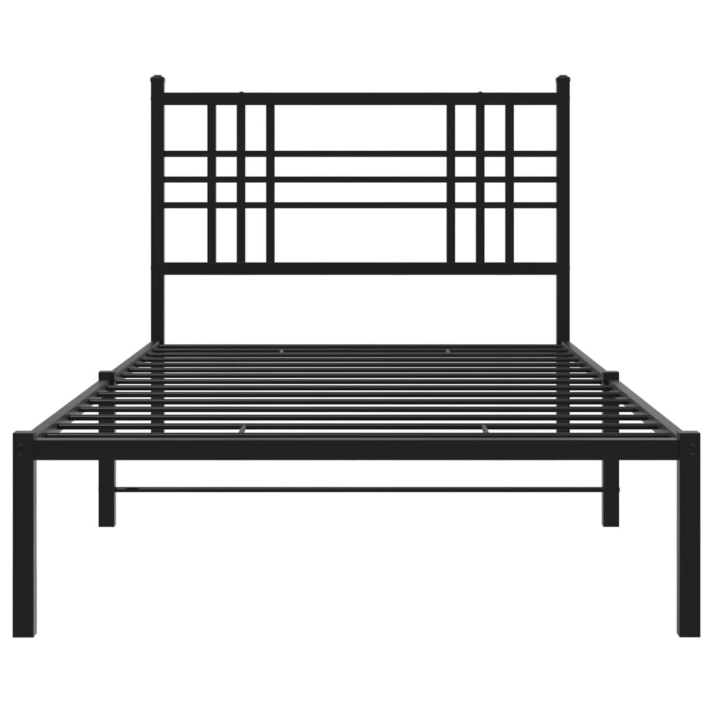 Metal Bed Frame Without Mattress 90X200Cm